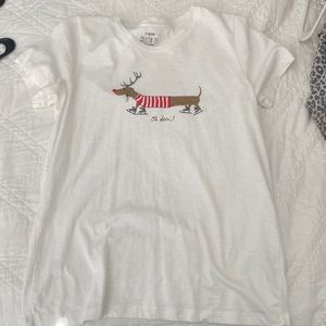 J Crew Dachshund tee size M